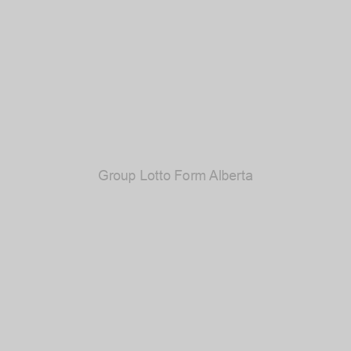 Group Lotto Form Alberta