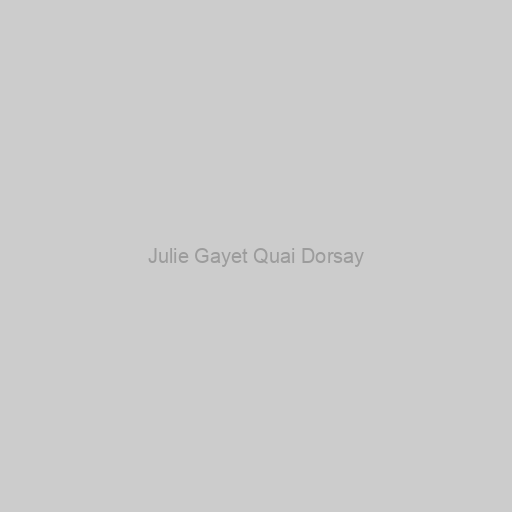 Julie Gayet Quai Dorsay