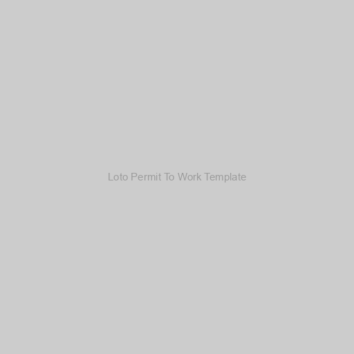 Loto Permit To Work Template