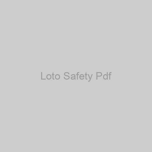 Loto Safety Pdf