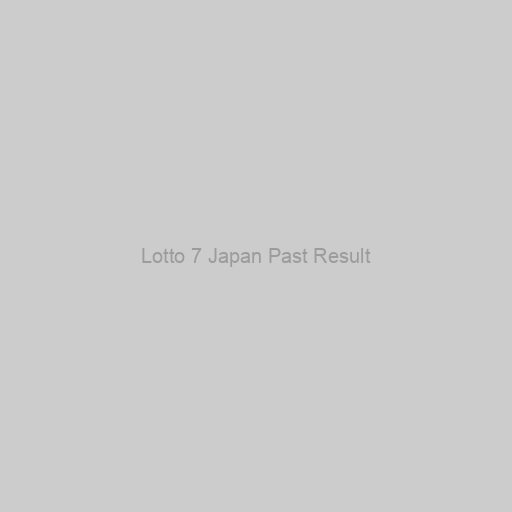 Lotto 7 Japan Past Result