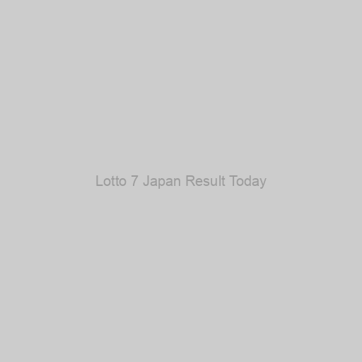 Lotto 7 Japan Result Today