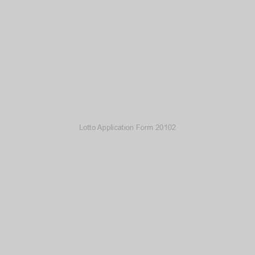 Lotto Application Form 20102