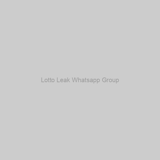 Lotto Leak Whatsapp Group