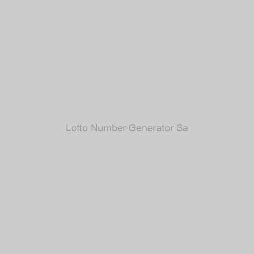 Lotto Number Generator Sa