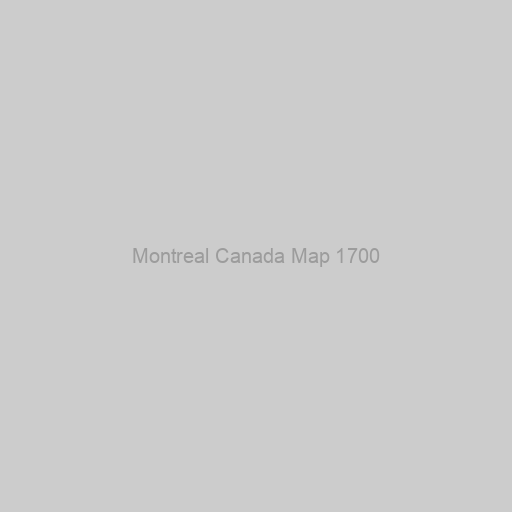 Montreal Canada Map 1700