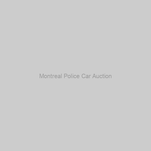 Montreal Police Car Auction