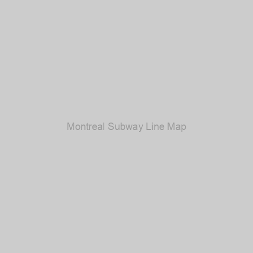 Montreal Subway Line Map