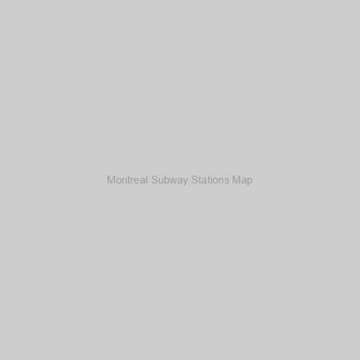 Montreal Subway Stations Map