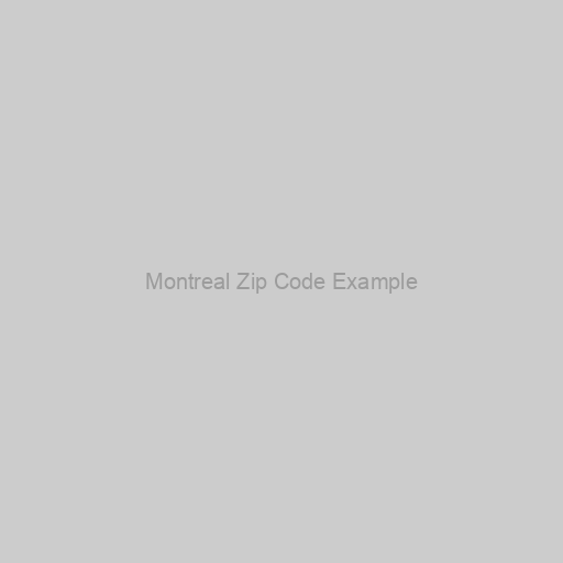 Montreal Zip Code Example
