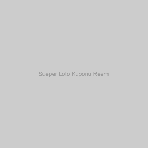 Sueper Loto Kuponu Resmi