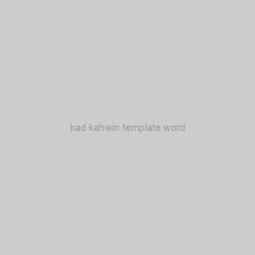 Kad Kahwin Template Word