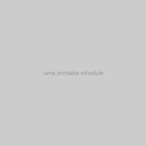 rams printable schedule