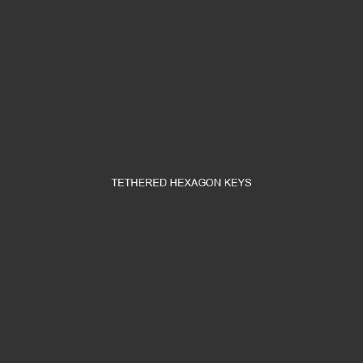 Tethered Hexagon Keys
