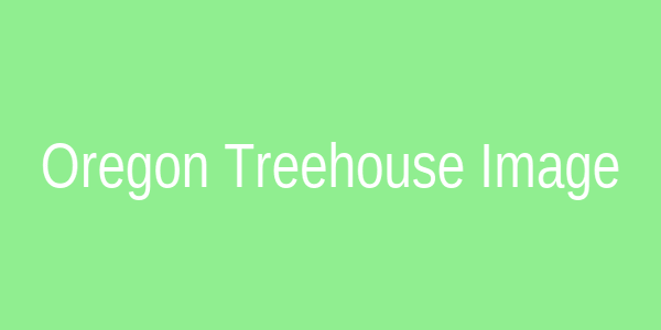 A unique treehouse rental nestled in an Oregon forest