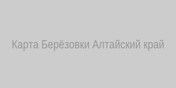 Карта Берёзовки