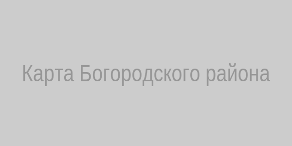 Карта Богородского района