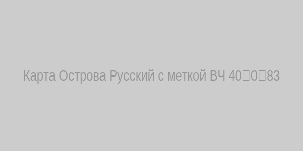 Карта острова Русский