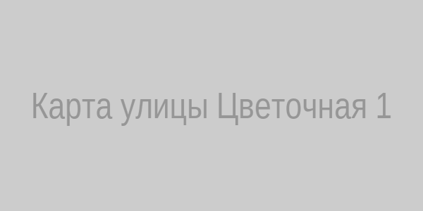 Карта улицы Цветочная 1