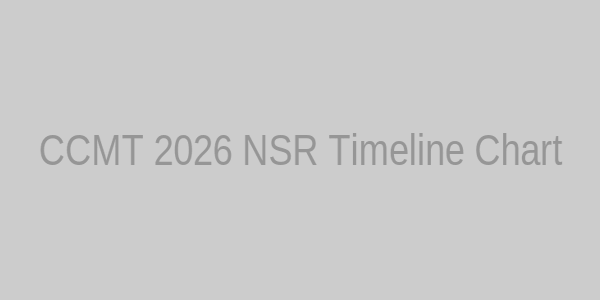 CCMT 2026 National Spot Round Timeline