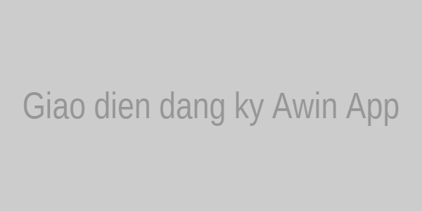 Giao diện đăng ký Awin App