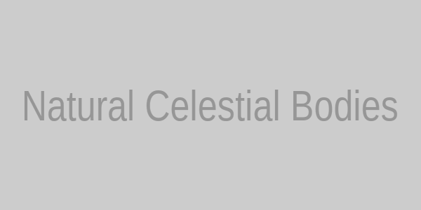 Diagram of natural celestial bodies like planets, moons, and comets