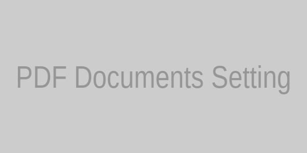 PDF ドキュメントの設定項目