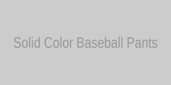 Solid color ladies' baseball pants
