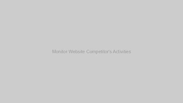 Monitor Website Competitor's Activities