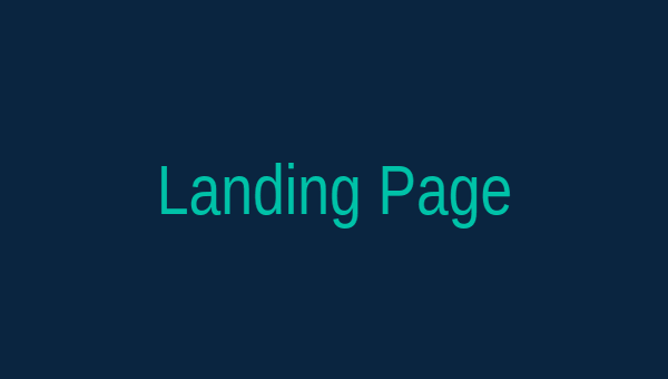 Conversion-focused landing page