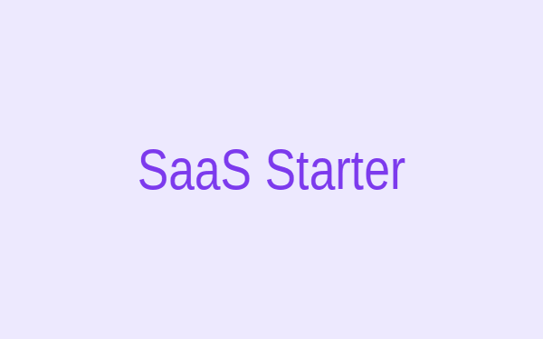 SaaS Starter