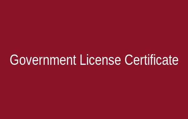 Government License