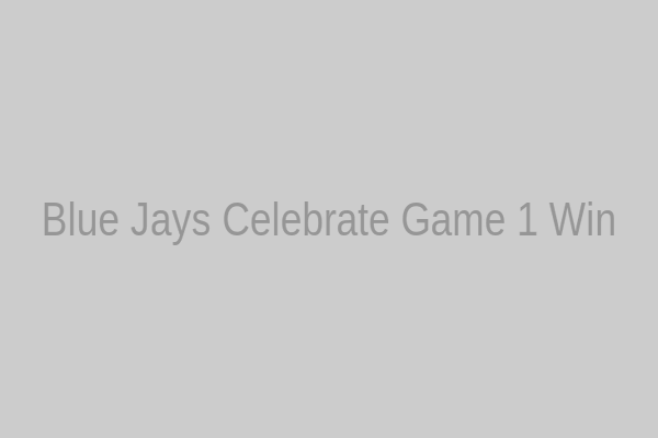 Blue Jays Beat Yankees: Series Lead 2-0 - CTV News Blue Jays celebrating a win