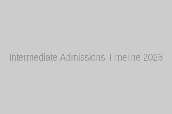Andhra Pradesh Intermediate Admissions Timeline 2026