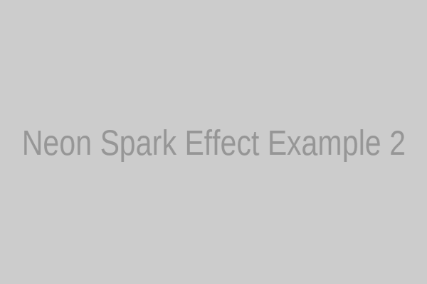 Neon Spark Effect App Example 2