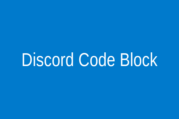 Example of colored text in Discord code block