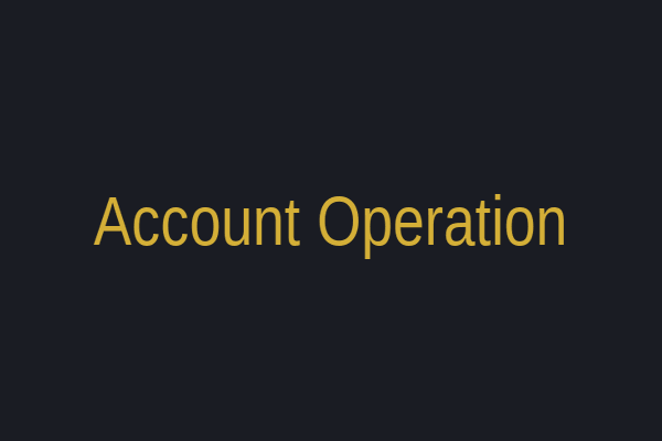 Account Operation