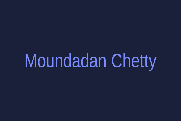 Moundadan Chetty Website