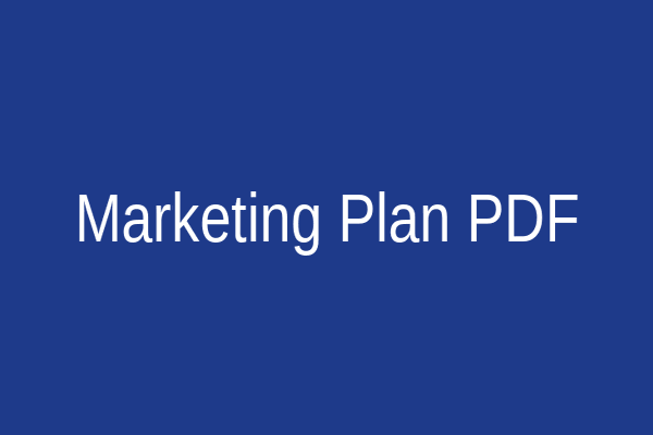 نموذج خطة تسويقية جاهزة pdf لتطبيق ومشروع تجاري