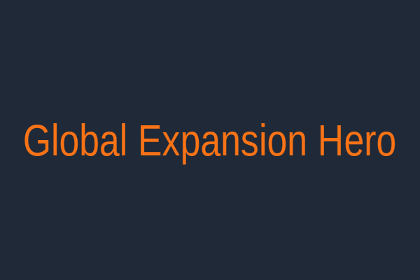 Global expansion visualization