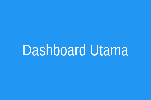 Dashboard Utama KlikMedis