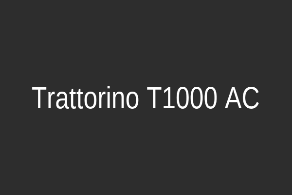 Trattorino T1000 AC
