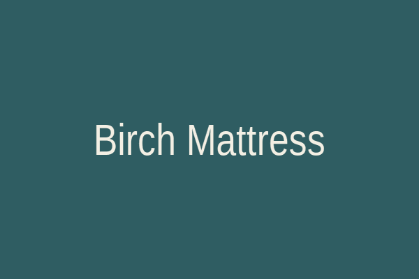 Eco-friendly mattress