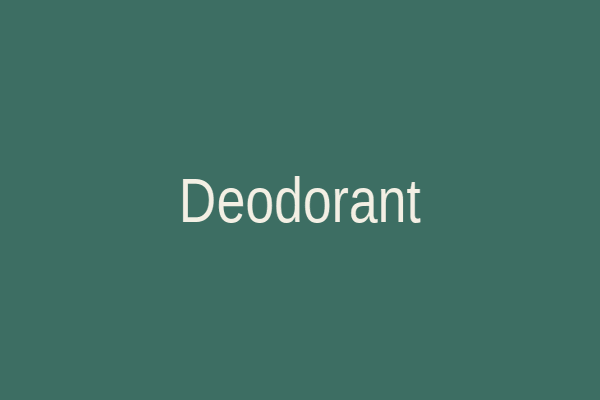 Natural deodorant sticks