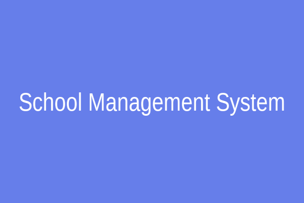 School Management System