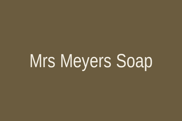 Mrs Meyers dish soap bottle