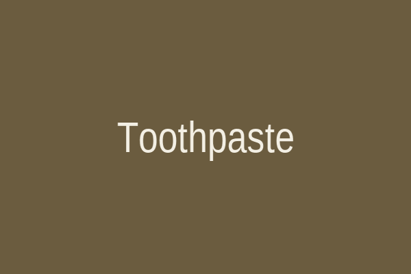 Natural toothpaste tubes