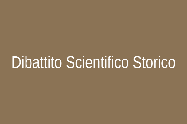 Dibattito tra scienziati in una biblioteca d'epoca