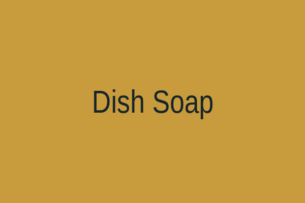Natural dish soap collection
