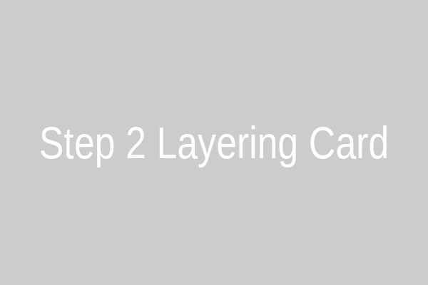 Adding a decorative layer to a card with double-stick tape